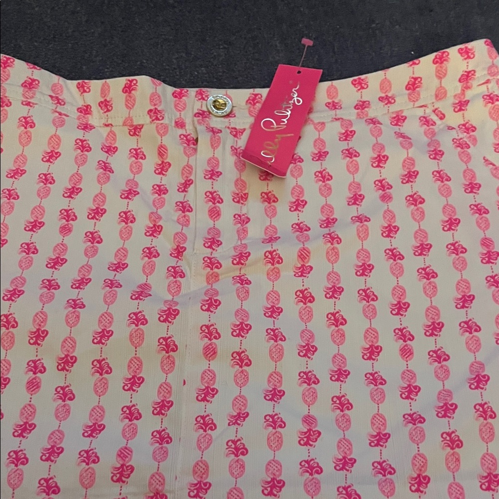 Lilly Pulitzer Pink and Cream Printed Skirt